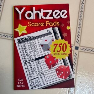 Yahtzee Score Pads 750 score games